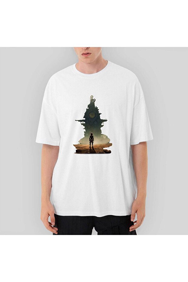 Λευκό μπλουζάκι Last Warrior oversized - 1