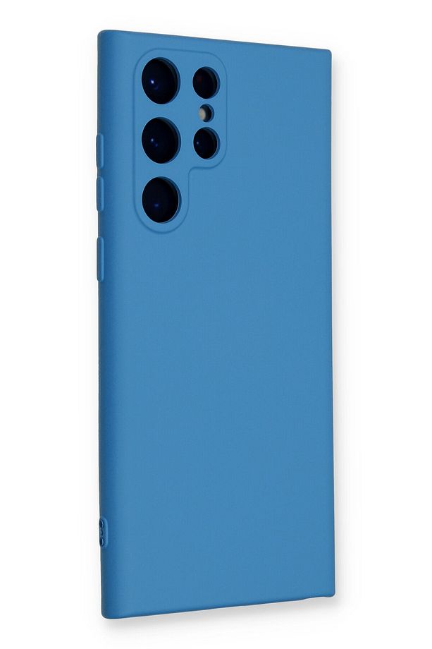 samsung Galaxy S24 ULTRA KILIF | içi kadife Lansman sOft Doku Silikon Kapak v7 | MAVİ - 2