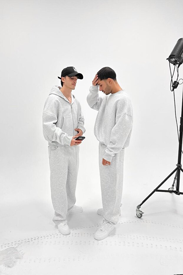 Gri Melanj Cozy Basic Oversize Sweat - 6