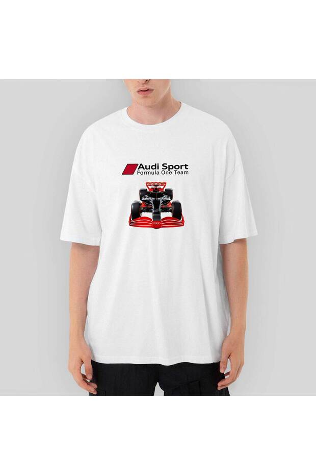 F1 Audi Sport Formula Oversize White T-Shirt