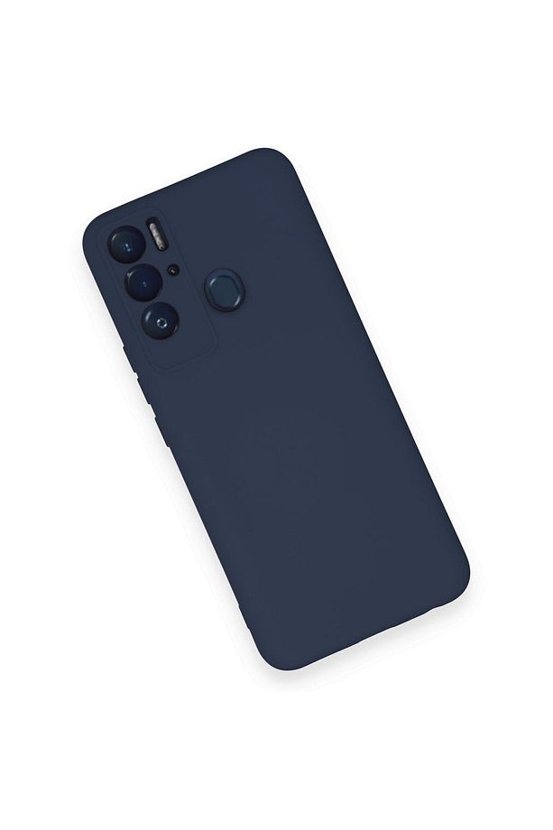 Tecno Pova Neo KILIF | içi kadife Lansman sOft Doku Silikon Kapak v7 | LACİVERT - 3