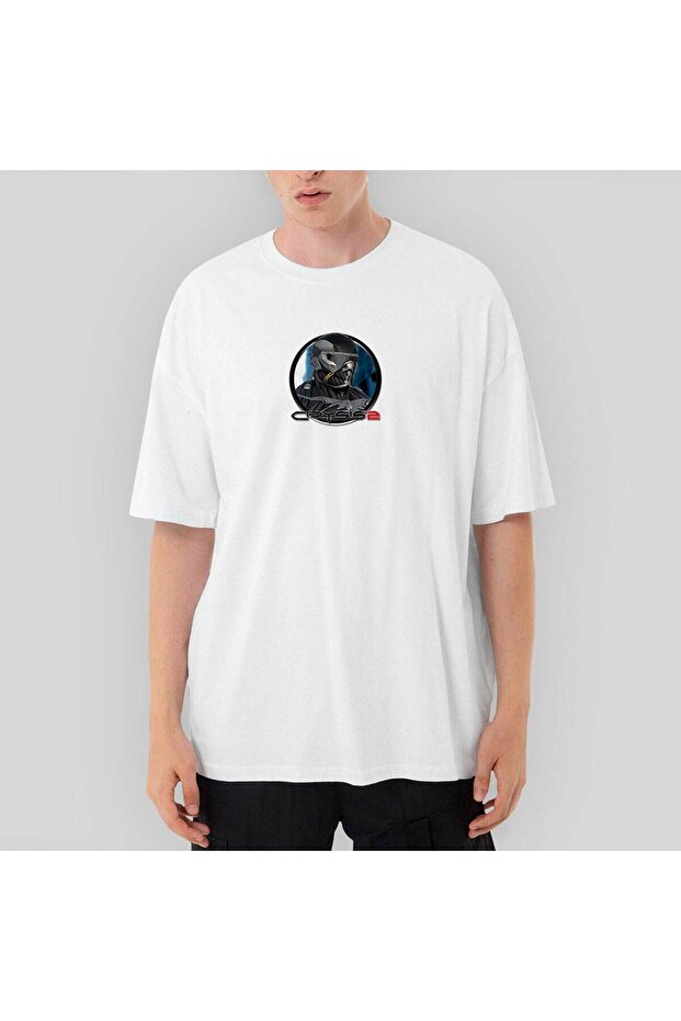 Crysis Masked Warrior Oversize White T-Shirt S