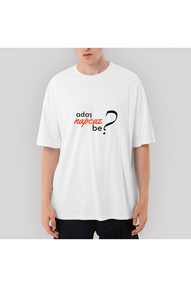 Adaş Napcaz Be Oversize White T-Shirt L