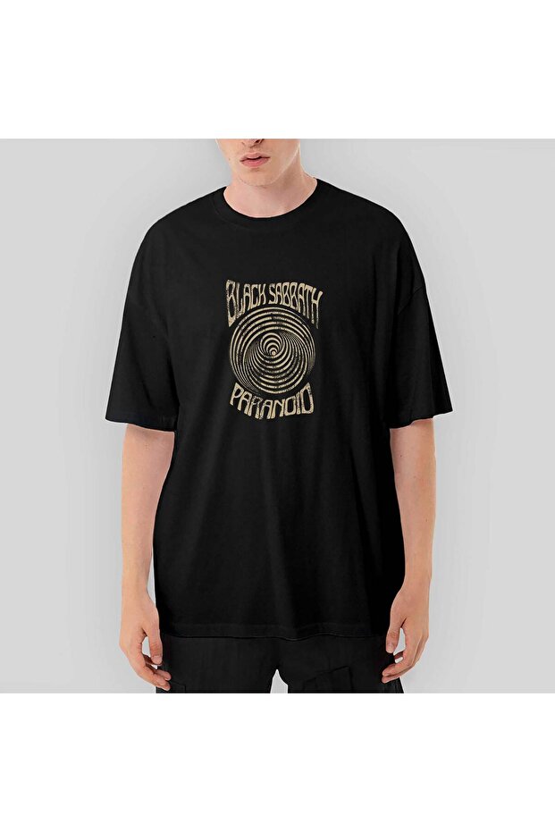 Black Sabbath Paranoid Oversize Black T-Shirt S
