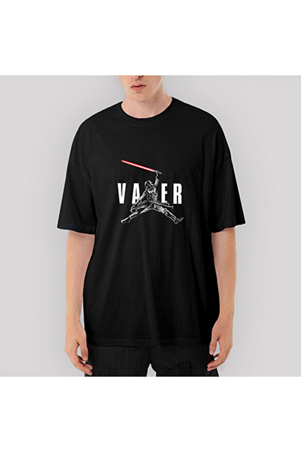 Μπλουζάκι Air Vader oversized Μαύρο - 1