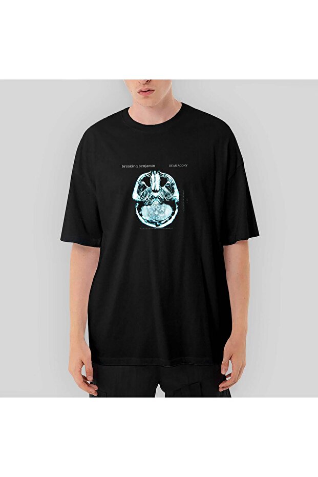 Breaking Benjamin Dear Agony Oversize Black T-Shirt