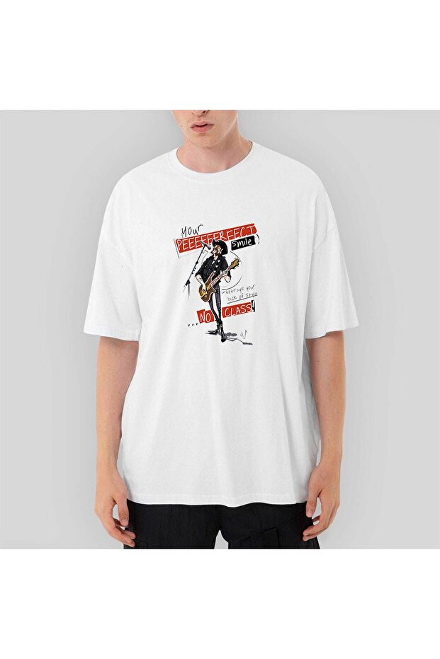 Motörhead Lemmy Kilmister Lyrics Oversize White T-Shirt