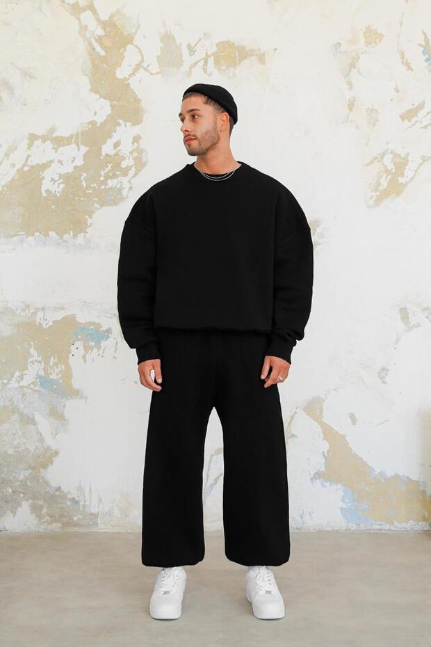 SİYAH Cozy Basic Oversize Sweat - 4
