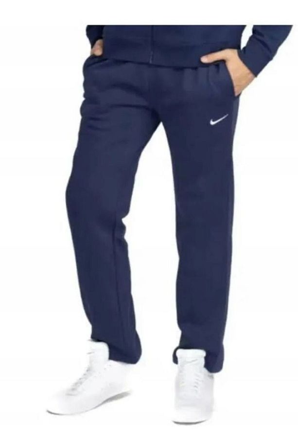 Fleece Tapered Swoosh Jogger Erkek Eşofman Altı 826431-410 - 1
