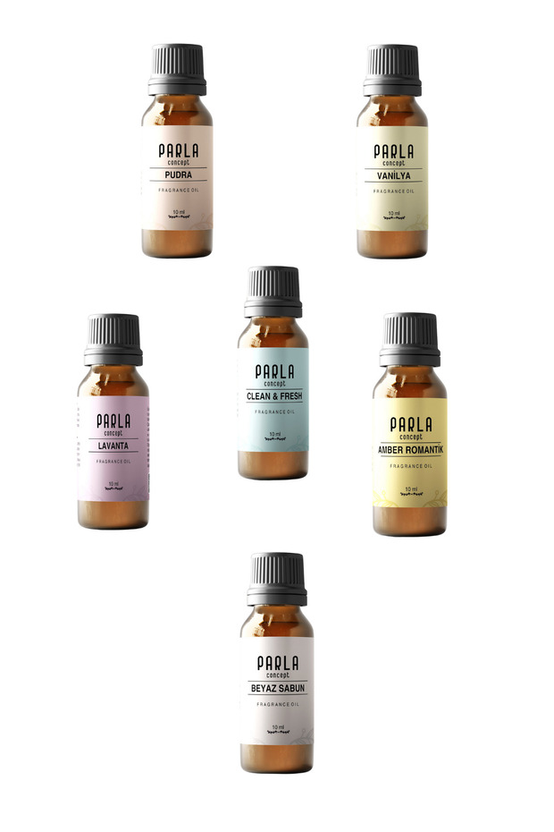 Çamaşır Yün Kurutma Topu Için Koku Seti -10 ml - 6 Adet - Esansiyel Uçucu Yağ - 1