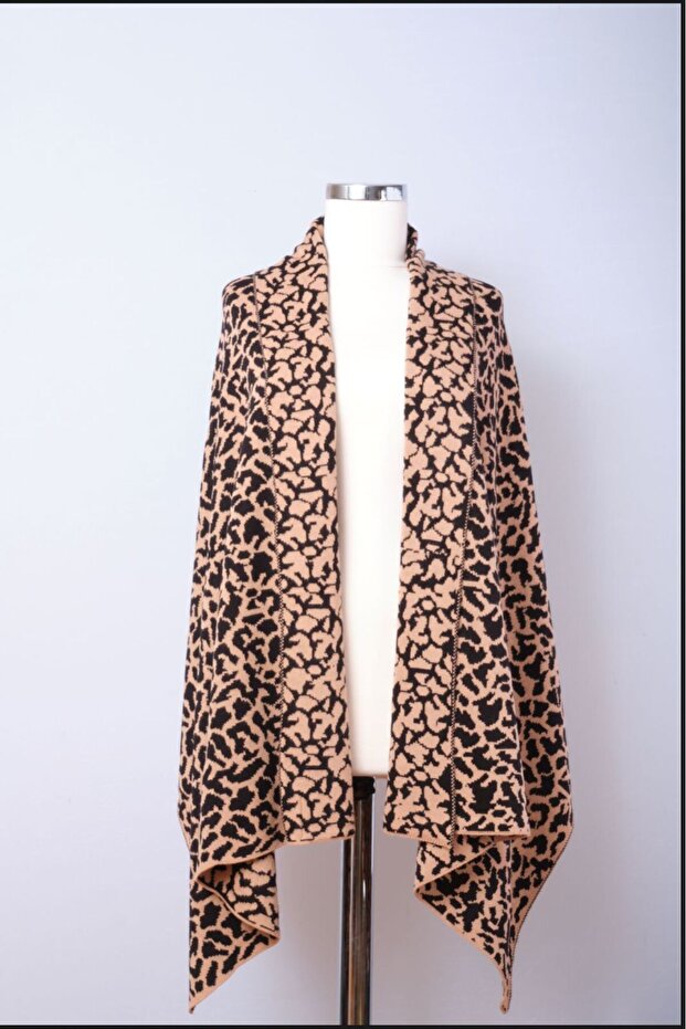 شال تريكو بنقشة الفهد - 2