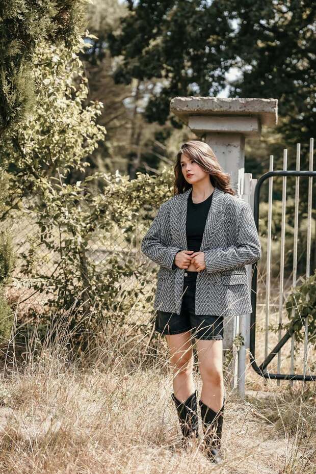 Jakarlı Blazer Ceket - 2