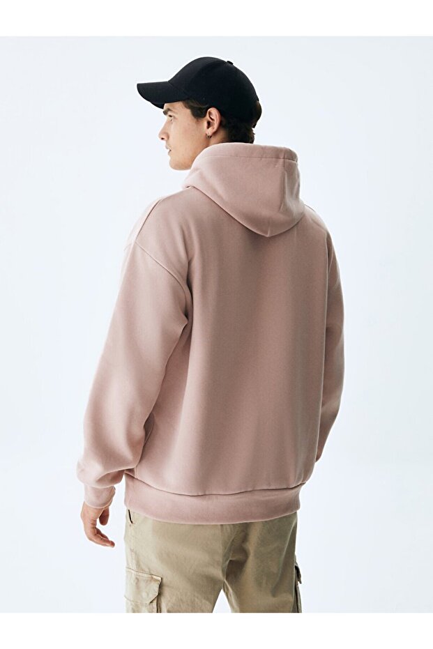 Kapüşonlu Lila Sweatshırt - 3