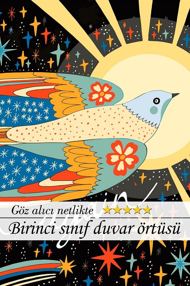 Begin Again Motivasyon Duvar Örtüsü Duvar Halısı Tapestry - 5
