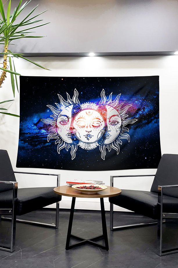 Ay'ın Büyülü Dansı Duvar Örtüsü - Duvar Halısı - Tapestry - 1