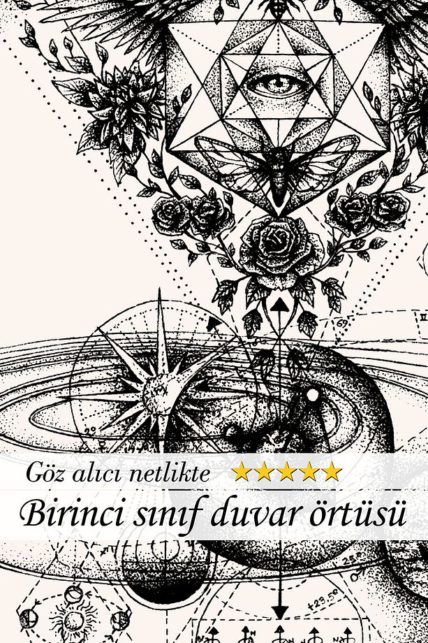 Antik Sembollerle Zamanda Bir Yolculuk Yapın! Duvar Örtüsü Duvar Halısı Tapestry - 3