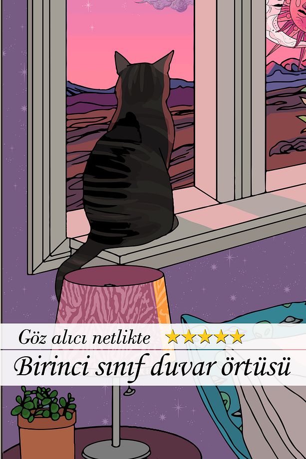 " Rüyaların Ve Şafak Vaktinin Dansı " Birinci Kalite Kumaş Duvar Örtüsü Duvar Halısı Tapestry - 4