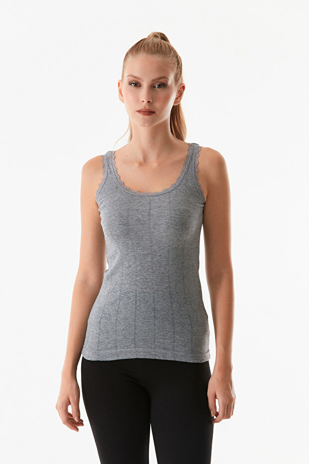 Dantelli Askılı Atlet - 2