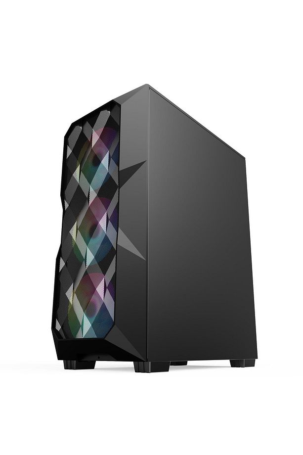 Snt B200 Mid Tower Atx Gaming 4 X Argb X Argb Fanlar Ve Kontrolcü Masaüstü Bilgisayar Kasası (power - 5