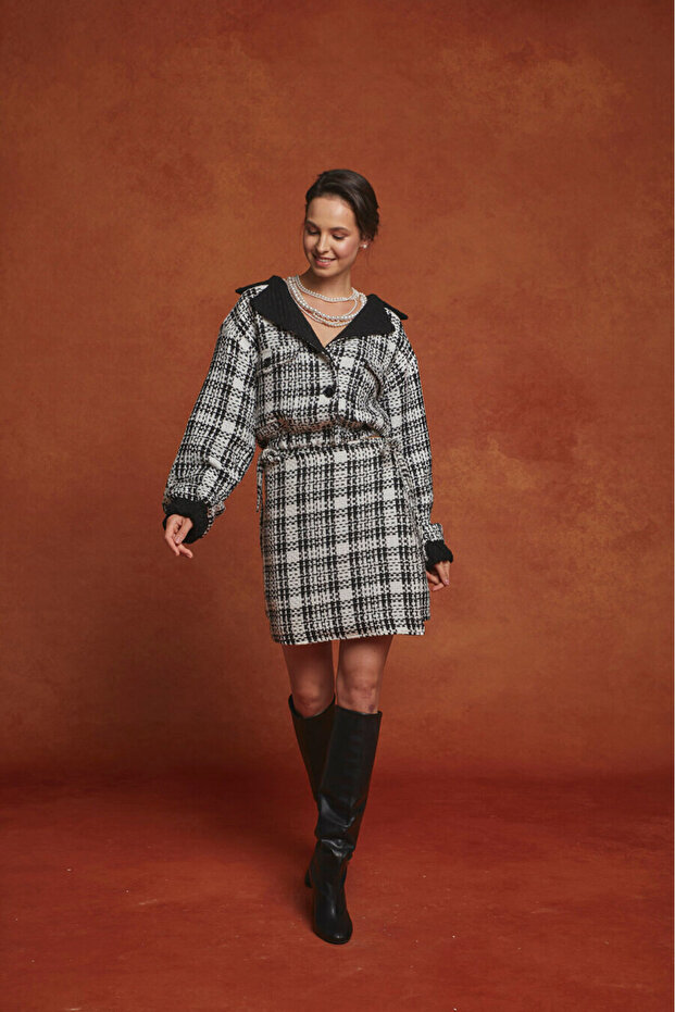 Fusta Abella Mini Tweed - 3