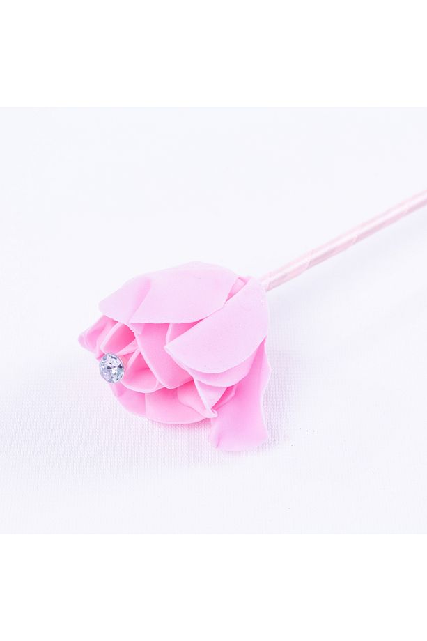 Hediyelik yapay gül, pembe 1 adet - 1
