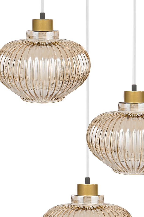 Ellipse Gold Plafonyer Cam Avize - 4