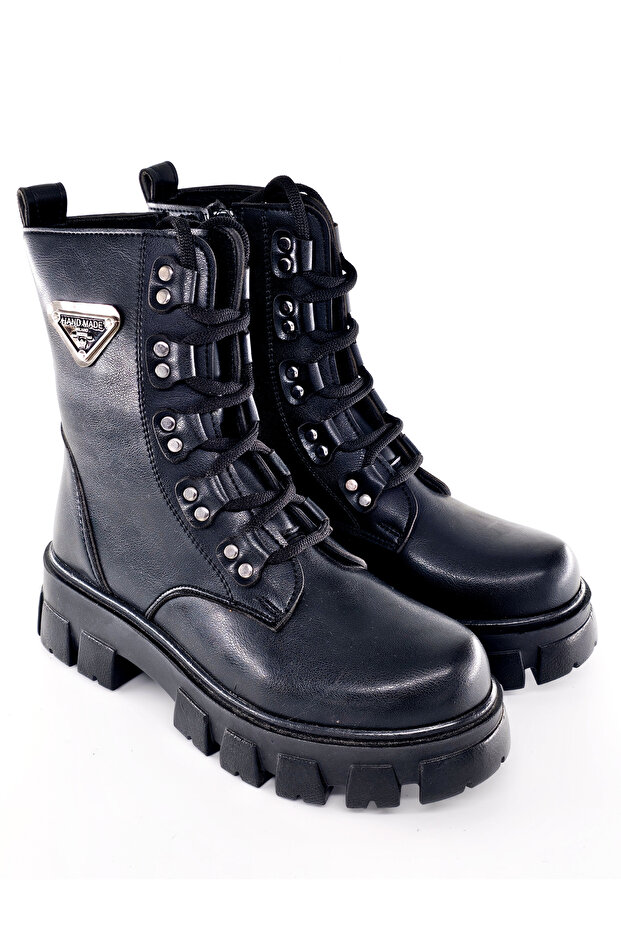 Arma İşlemeli Kadın Bot-Bootie - 1