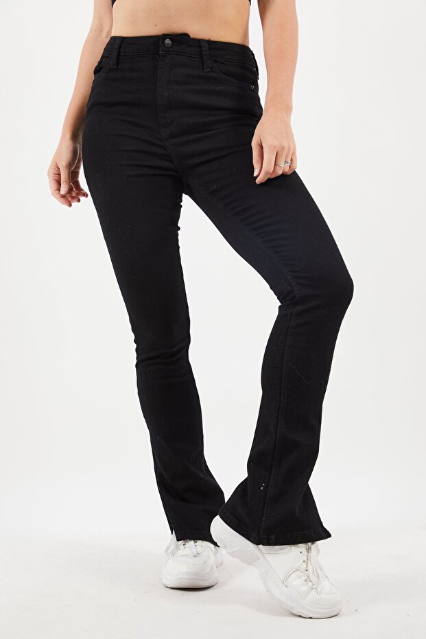 Women Regular Fit Stretchable Denim Jeans, Black