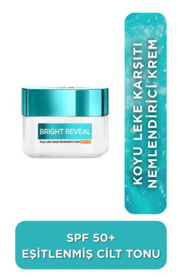 Bright Reveal Dark Spot Correcting, Toning Spf50 Moisturizing Cream with Niacinamide 50ml