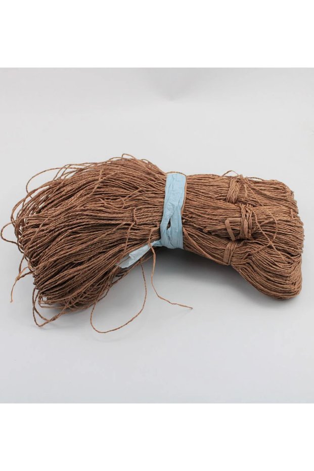 Dark brown color jute paper rope bag rope supla rope no:34 - (550-600 gr)