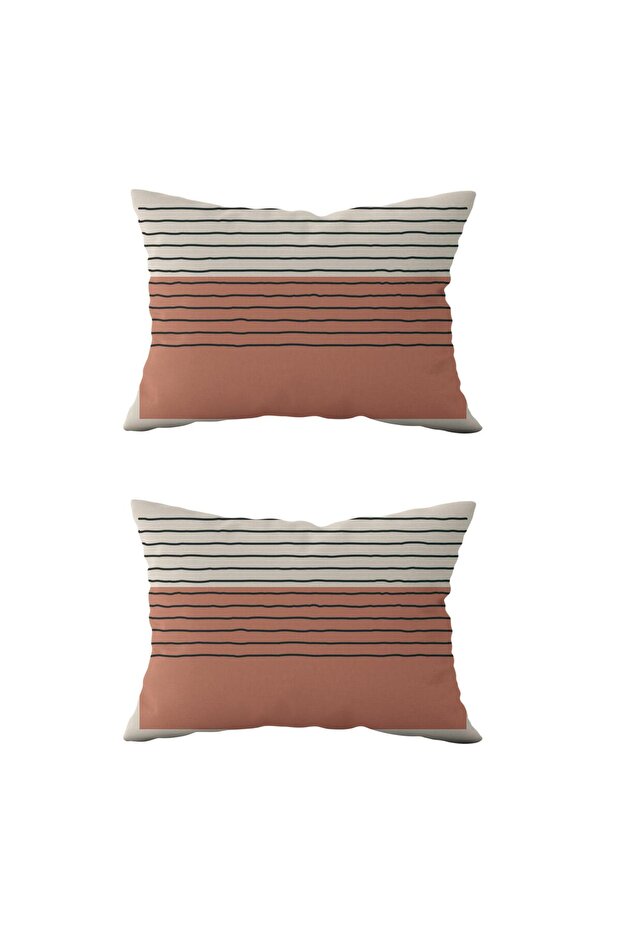 غطاء وسادة مستطيل مزدوج الجوانب مكون من قطعتين DS7 - 1