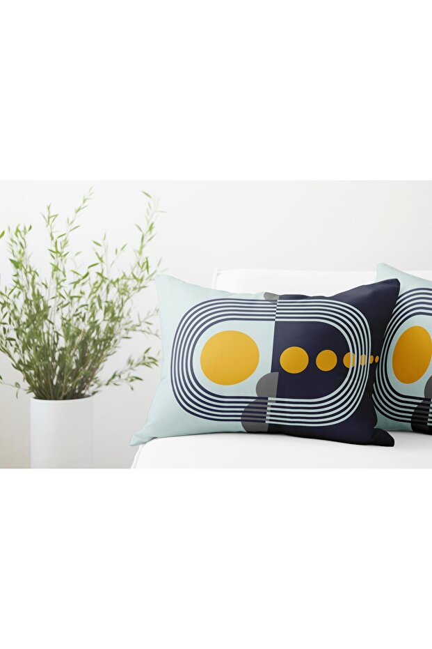 Double Sided Rectangular Throw Pillow Cover 2-Piece DS50 - 2