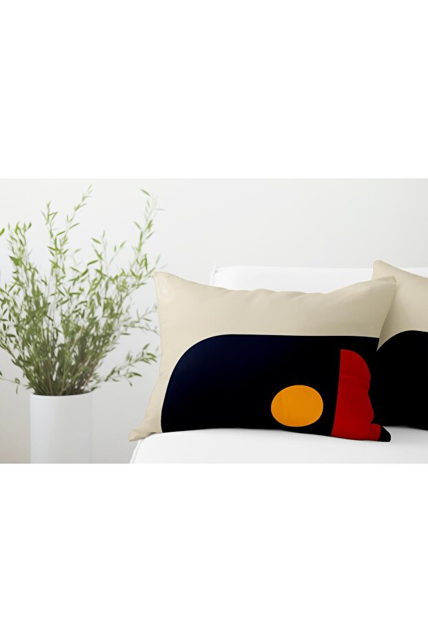 2-Piece Ds80 - Double-Sided Rectangular Throw Pillow Cover Set - 2