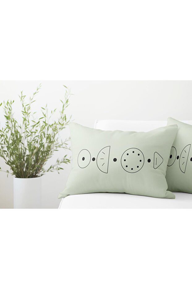 Double Sided Rectangular Throw Pillow Cover 2-Piece DS6 - 2