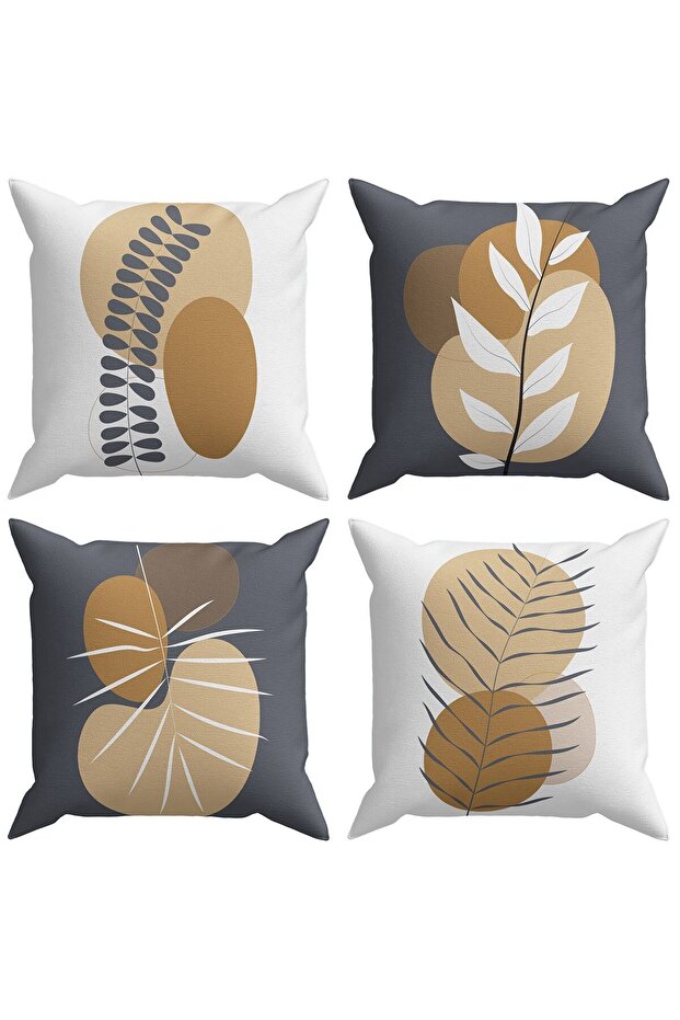 Abstract 4-Piece Throw Pillow Case DS36 - 1