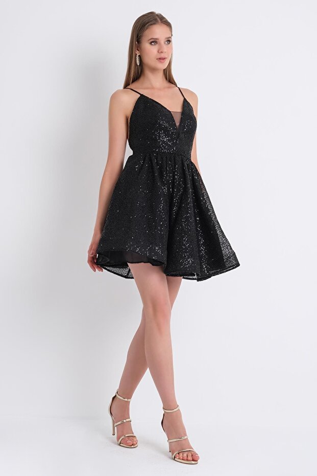 Payet Mini Elbise - 6