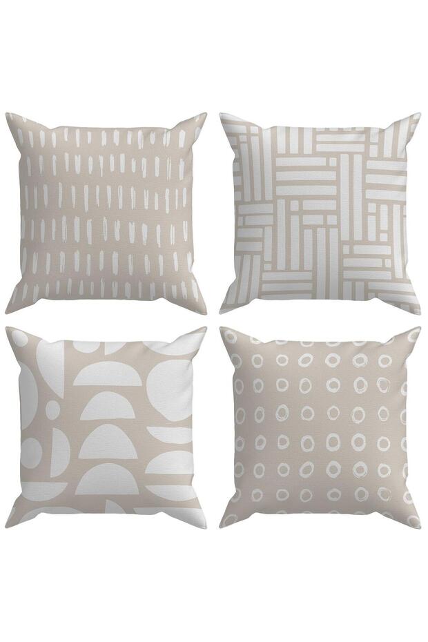 Geometric 4-Piece Throw Pillow Case DS36 - 1