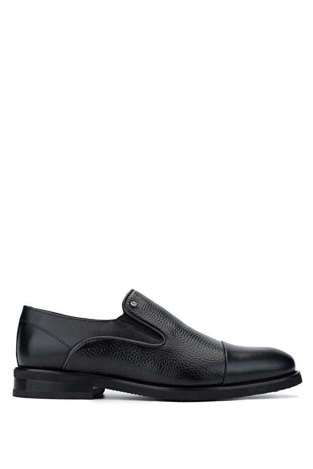 Men's Genuine Leather Black Casual Shoes