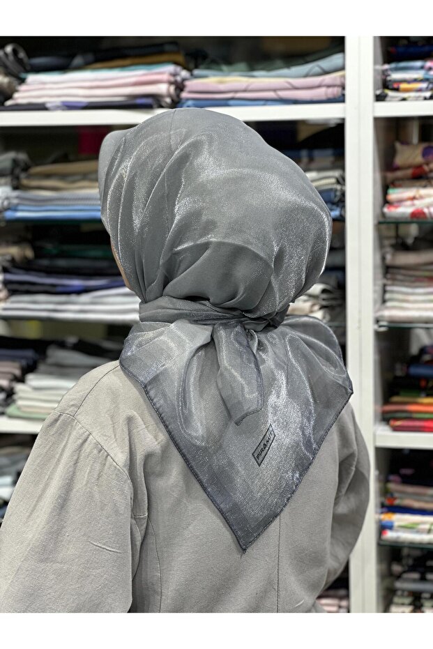 Kehribar Simli Eşarp - 2