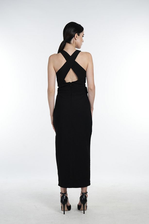 Kadın Elbise Gdqp4901-blk - 3