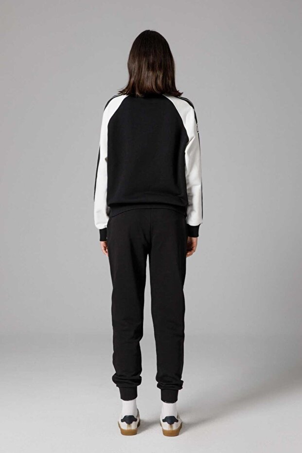 Kadın Sweatshirt Siyah - 5