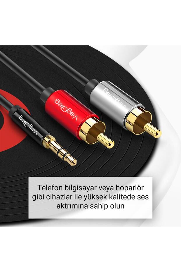 3.5mm AUX to 2 RCA Ses Kablosu 1 Metre star buy bz 1087243 - 3