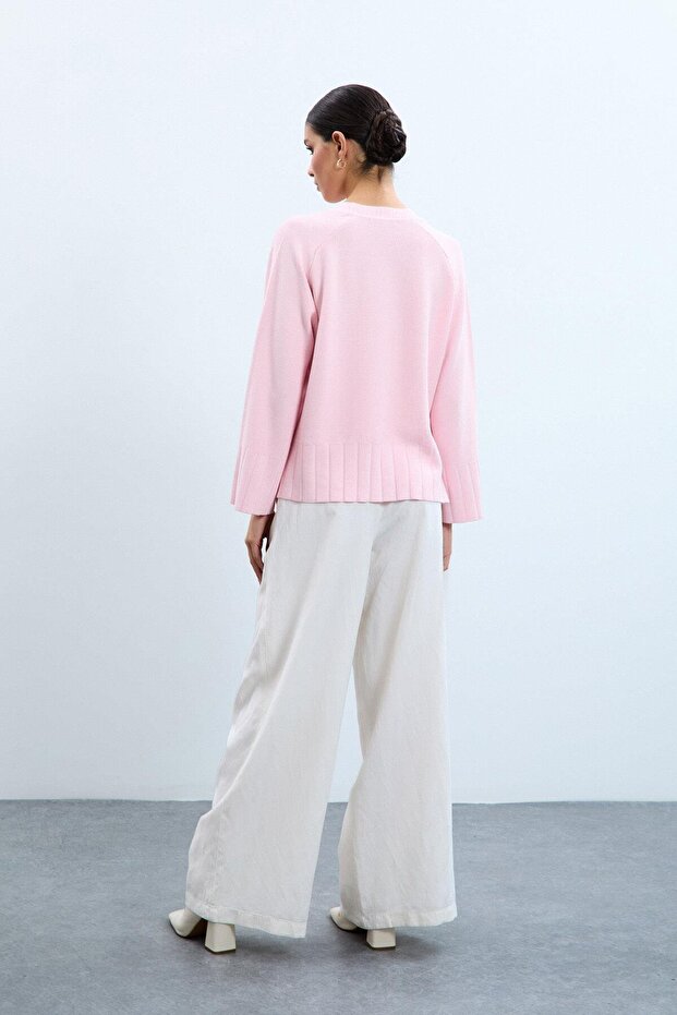 Bisiklet Yaka Pullu Kazak - 3