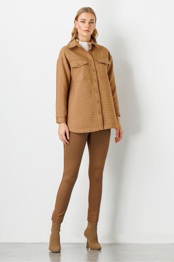 Modailgi Oversize Kapitone Tunik Camel - 2