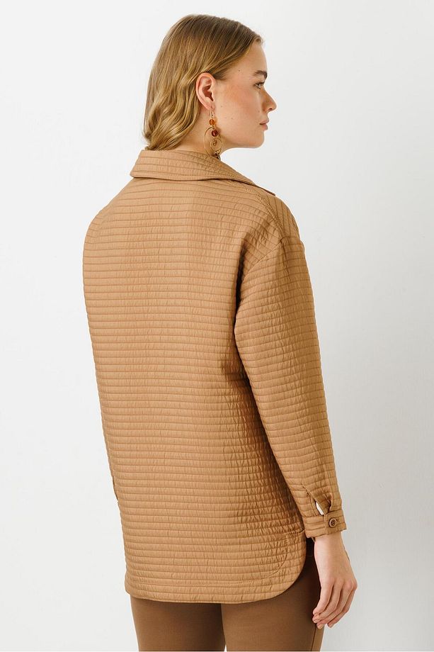 Modailgi Oversize Kapitone Tunik Camel - 6