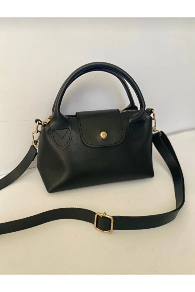 чорна маленька сумка через плече - 3