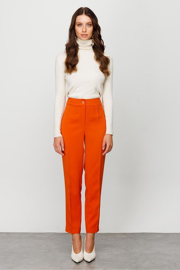 Modailgi Sigara Paça Klasik Pantolon Orange - 3