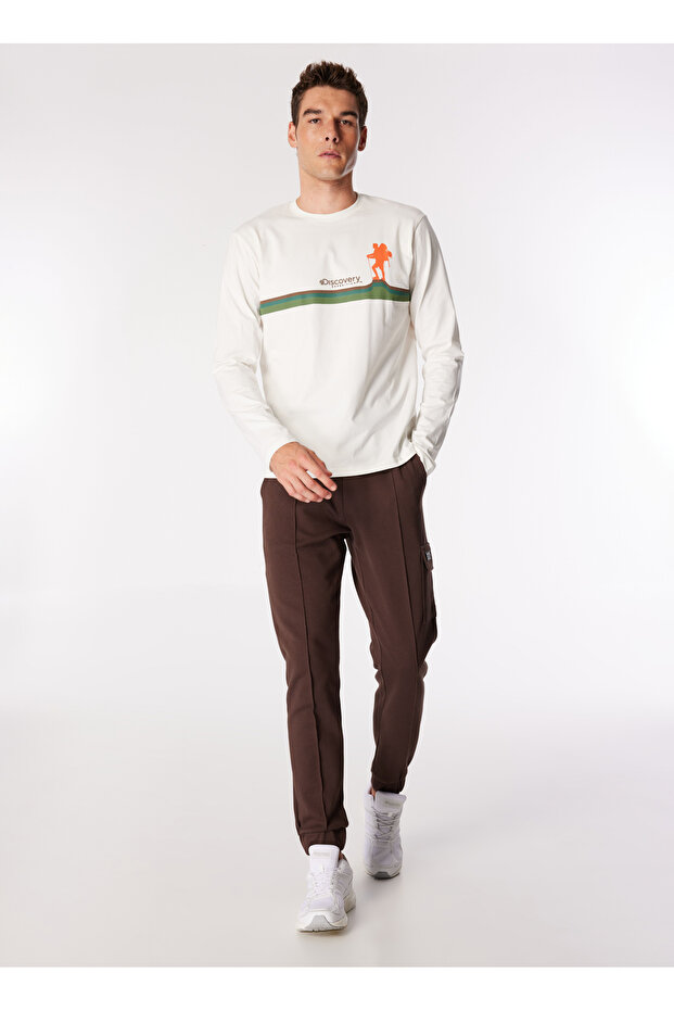 Koyu Kahve Erkek Jogger Fit Eşofman Altı D4WM-EA3073 - 1