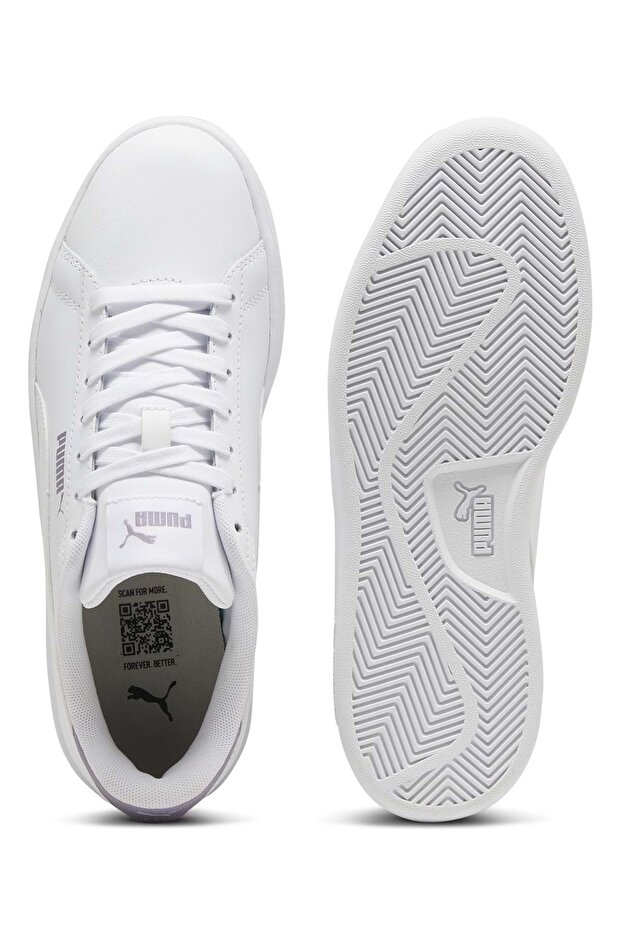 Smash 3 L 390987 Sneaker Erkek Spor Ayakkabı BEYAZ-LİLA - 7