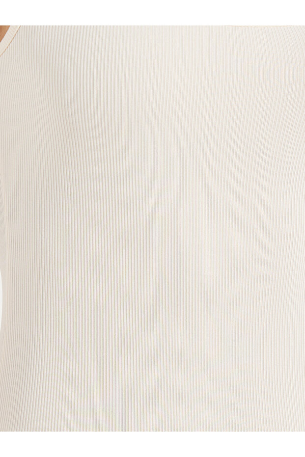 بدلة جسم أساسية برقبة مربعة مضلعة - 4